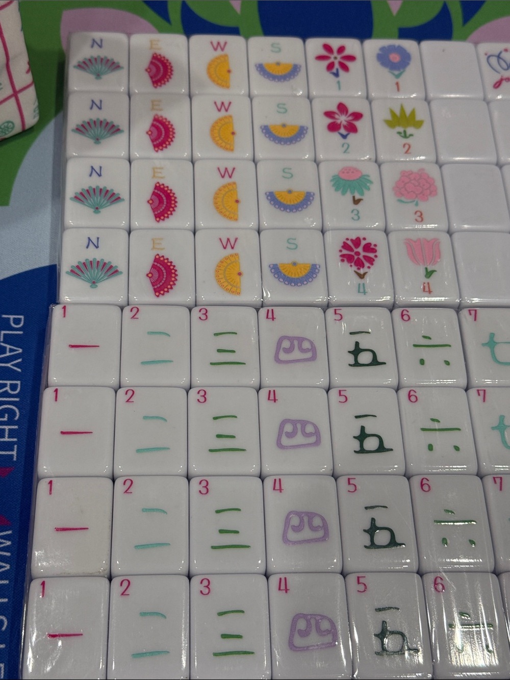 American Mahjong Tile Set - Multi-Color Designs - Picture 8 of 15